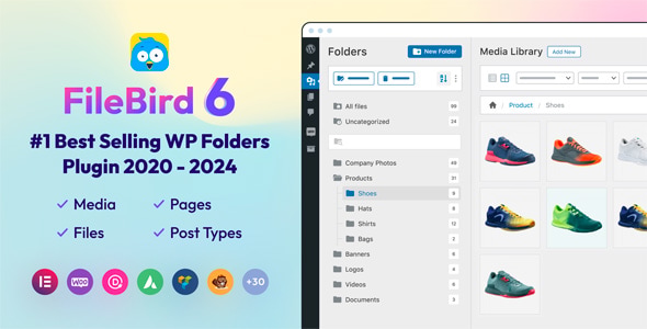 FileBird WordPress Media Library Folders 6.5.1