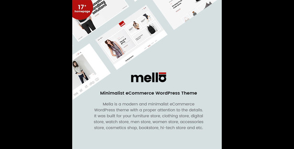 Mella Minimalist Ajax WooCommerce WordPress Theme 1.2.26