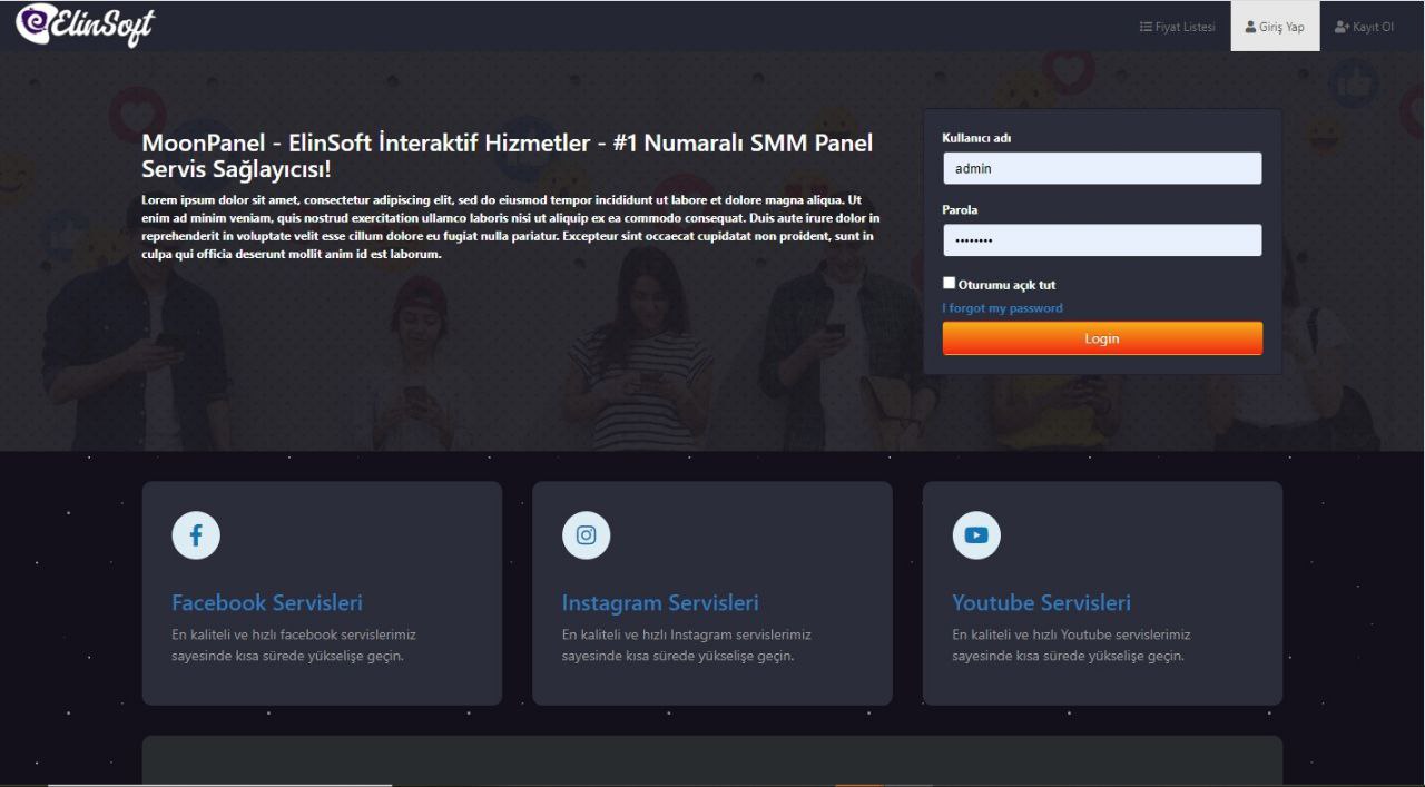 Moon SMM Panel Script in Turkish Language - Smm Scripts
