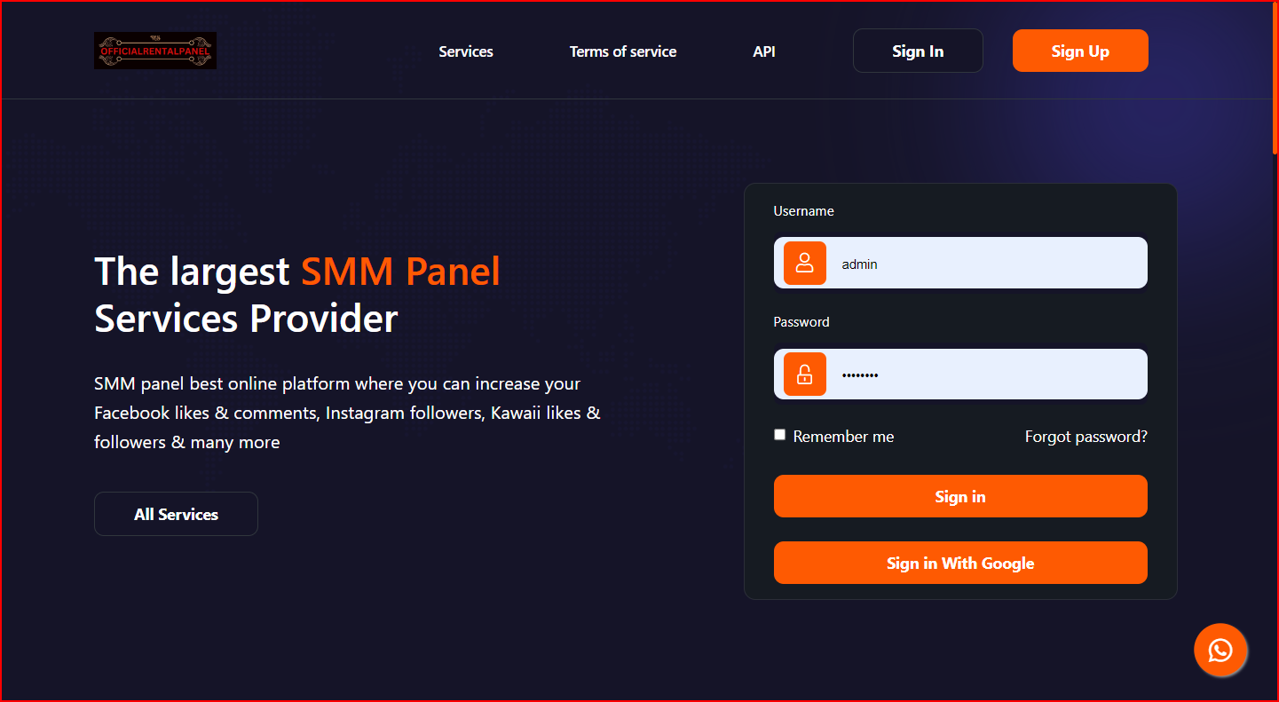 Smmwix Panel Official Script with Google login