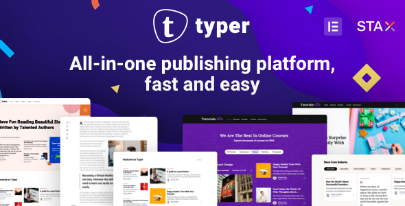Typer Multi Author Publishing WordPress Theme 1.20.0