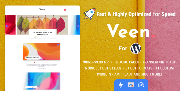 Veen Minimal and Lightweight Blog 2.6.0 